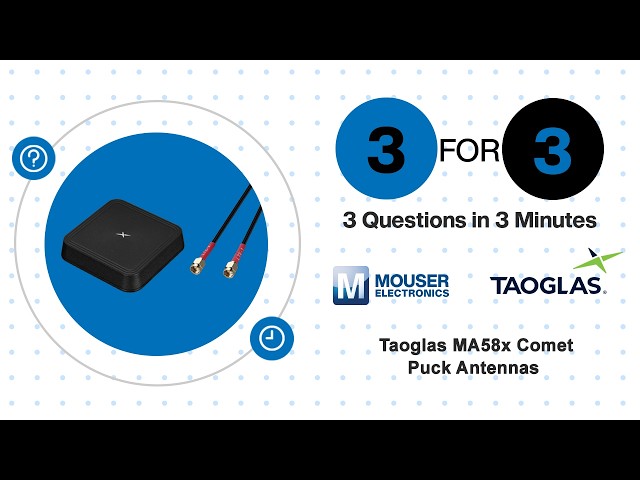 Taoglas MA58x Comet Puck Antennas: 3 for 3