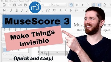 How to Hide Notes, Rests and Key Signatures in MuseScore 3, Make Elements Invisible