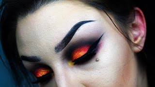 EYES ON FIRE MAKEUP TUTORIAL!