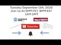 LIVE!!! The Bald Truth-Tuesday September 11th, 2018