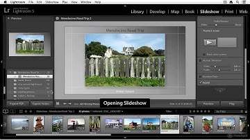 Creating a slideshow in Adobe Lightroom 5