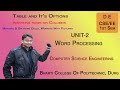 Table & It's Options | Inserting Row & Columns | Merging & Splitting Cells | Pictures | Lecture-15