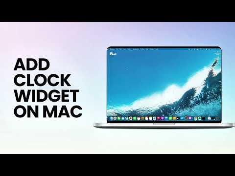 MacBook ProAir: How to Add Clock Widget on Mac Desktop!