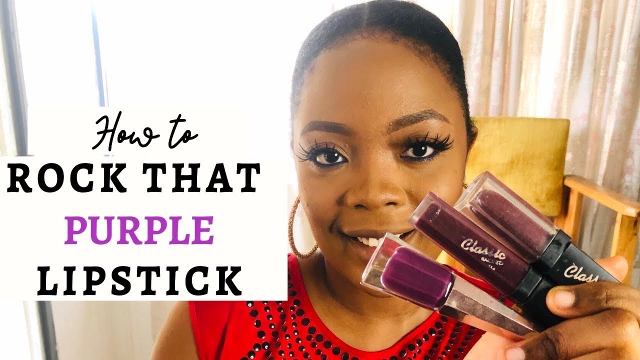 5 WAYS TO ROCK PURPLE LIPSTICK FOR DARK SKIN