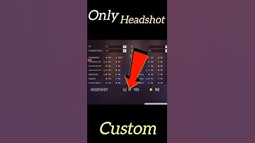 only headshot custom kaise banaen ll How to create only headshot custom #freefire