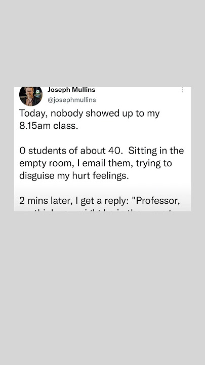 Professor Twitter Post 😌