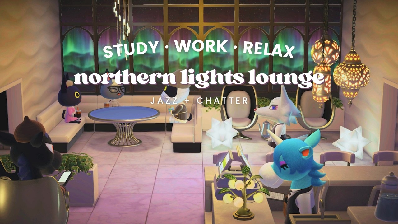 Northern Lights Lounge 🌌 1 Hour Chill Lo-fi No Midroll Ads 📖 Studying Music | Work Aid 🎧