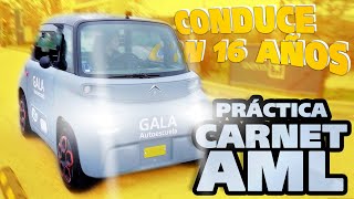 Podrás conducir con 16 años 👩‍🎓🚗 · Práctica CARNET AML  · Microcar Autoescuela GALA