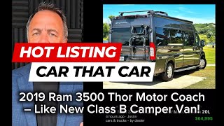 2019 Ram 3500 Thor Motor Coach – Like New Class B Camper Van!