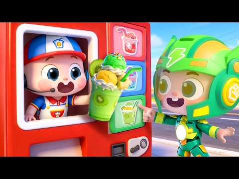 Superhero Milkshake | Superhero Vending Machine | Nursery Rhymes & Kids Songs | BabyBus