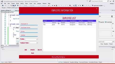 c# full project Hostel Management system Part4.