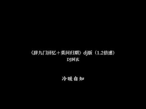 B站搬运 辞九门回忆 莫问归期 Dj版 1 2倍速 DJ阿玄