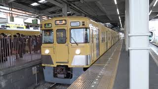 西武2000系2413F+2001F鷺ノ宮駅発車