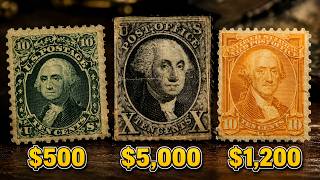 3 Rare George Washington Stamps Worth Big Money? | 1847 & 10¢ U.S. Stamp Values Explained