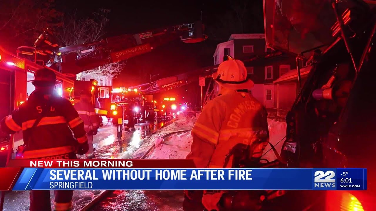 Sixteen without a home after Springfield building fire - YouTube