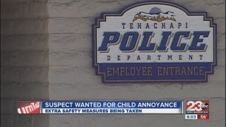 Suspect wanted for child annoyance