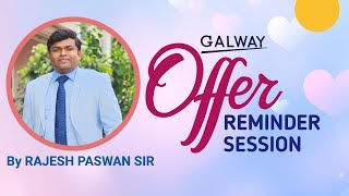 Offer Reminder Session By Rajesh Paswan Sir || June 2024