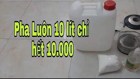 Cách pha nước muối sinh lý 0,9% súc miệng sát khuẩn quá dễ và rẻ tiền.