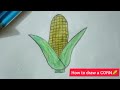How to draw a CORN🌽 @mradrawandcraft 