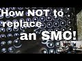 How NOT to replace an SMC chip on Macbook logic board.