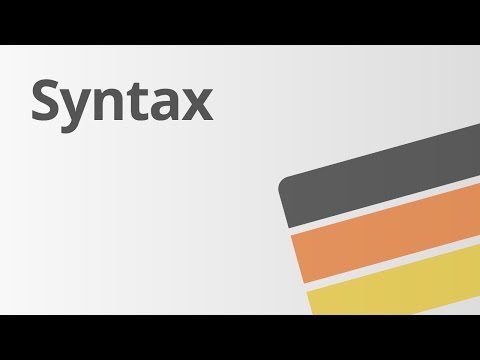 Deutsch Grammatik: Syntax 2 (Wesen eines Satzes) | Deutsch | Grammatik