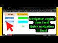 Astuces excel  navigation rapide excel  transformer excel en application  quick navigation  excel