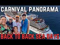 Carnival panorama 2024 back to back sea days what is a sea day like on carnival