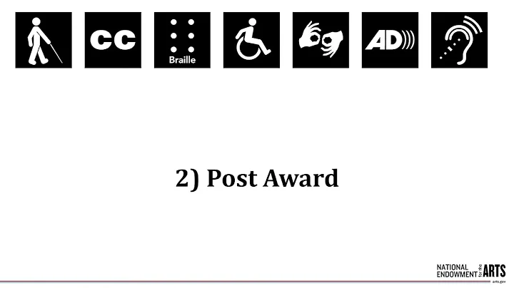 Tutorial on the Accessibility Requirements for NEA Applicants and Grantees