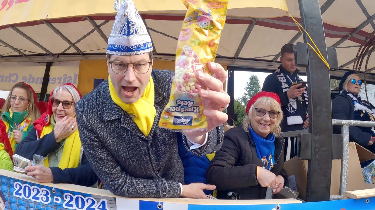 Karnevalsumzug 2024 am Rosenmontag in BochumLinden ALLE WAGEN YouTube