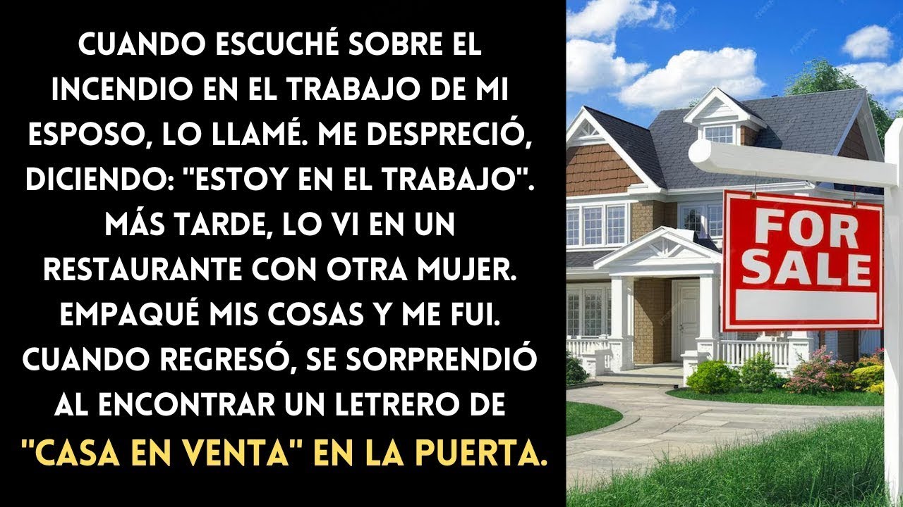 Escuché sobre un incendio en el trabajo de mi esposo y lo llamé  Él dijo que estaba allí, pero lo v