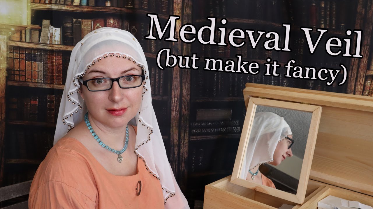 Украшения XIV века: изготовление бисерной вуали