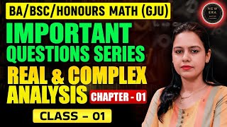 Metric Space - Important Questions | Real &amp; Complex Analysis | GJU Sem 6 BA/BSc Maths | New Era Math