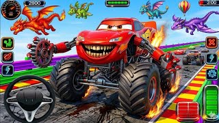 Monster Truck Mega Ramp Extreme Racing - Impossible GT Car Stunts Driving - Gadi game - Android Game