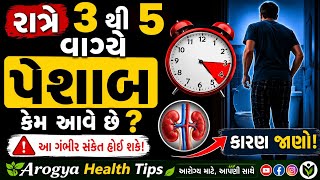 રાત્રે ૩ થી ૫ વાગ્યા વચ્ચે રોજ પેશાબ કરવા કેમ જાગવું પડેછે? સત્ય જાણી ચોંકી જશો! આરોગ્ય હેલ્થ ટિપ્સ.