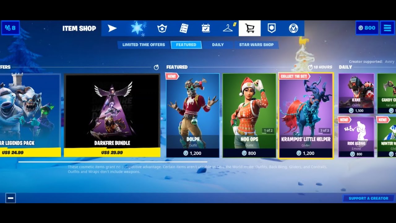 Fortnite Item Shop *NEW* DOLPH SKIN RIDE ALONG EMOTE! (December 24th, 2019) [Fortnite Battle Royale]