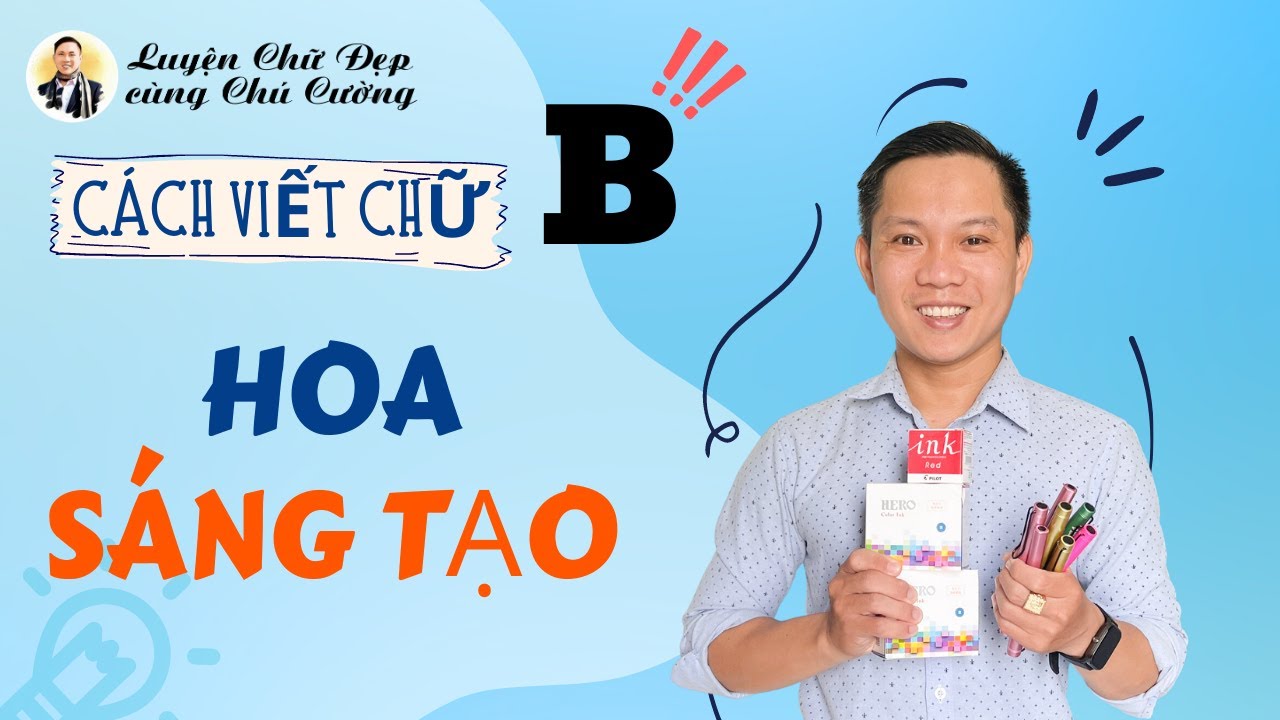 Dạy bé viết chữ B hoa sáng tạo đơn giản, dễ viết - YouTube