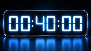 40 Minute Timer ⏰ Countdown with Alarm