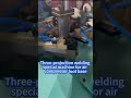Three-projection welding special machine for air compressor foot base done by HAIFEI #weldingmachine