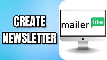 How To CREATE A NEWSLETTER In MAILERLITE