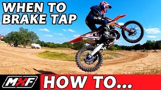 How to Jump a Dirt Bike Better - Learn When to Use a Brake Tap!!