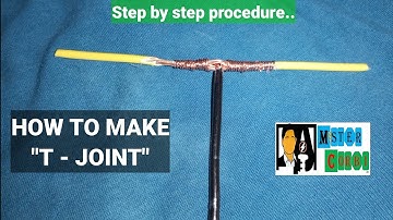 HOW TO MAKE T - JOINT.. STEP BY STEP PROCEDURE.. COMMON WIRE SPLICES AND JOINTS.. MISTER CORBI..