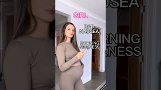 Different pregnancy symptoms with a boy 💙 and with a girl 💖 #shorts