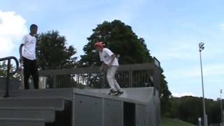 kickflip six stair bail (last year)
