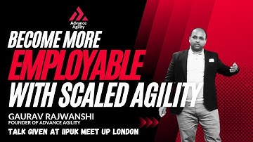 Gaurav Rajwanshi explains Scaled Agility and SAFe to Job Seekers and Young Professionals.