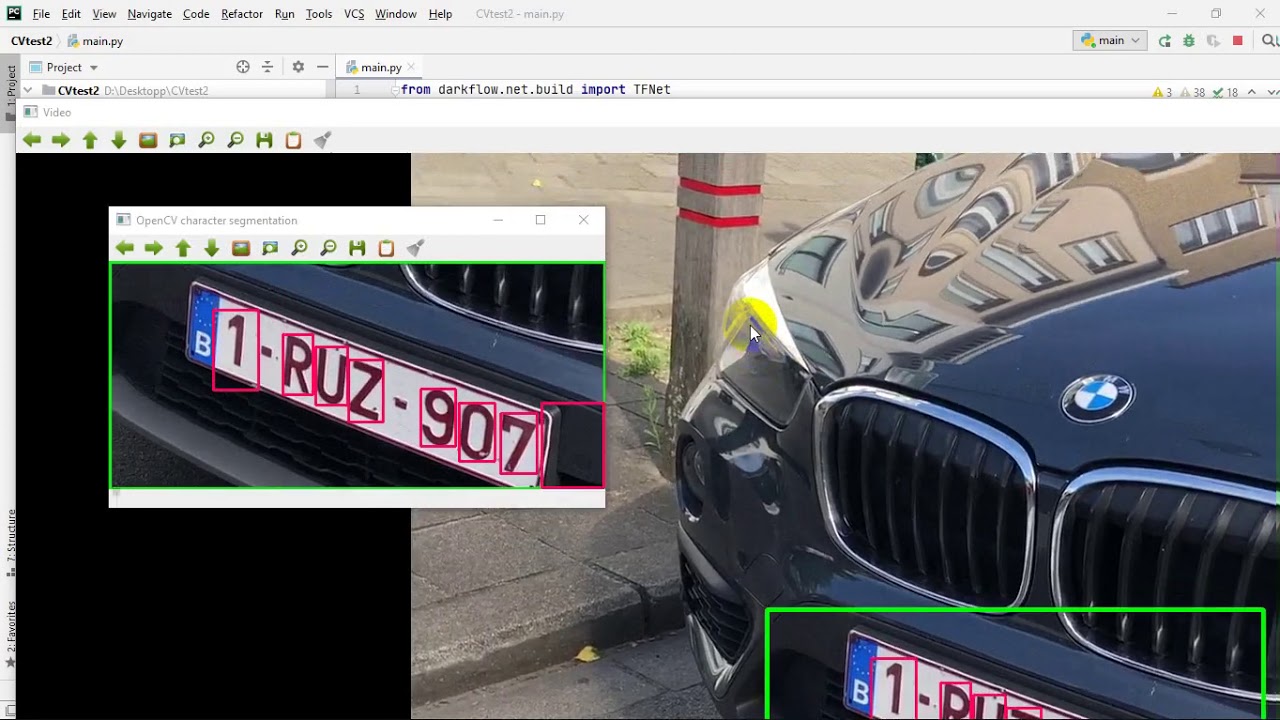 license plate recognition using python - YouTube