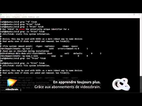 Tutoriel Linux : Effectuer une recherche de contenu avec grep | video2brain.com