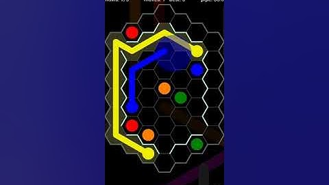 How To Solve Flow Free Hexes Courtyard Pack Level 43 7x9 Board Walk Through Solution Walkthrough