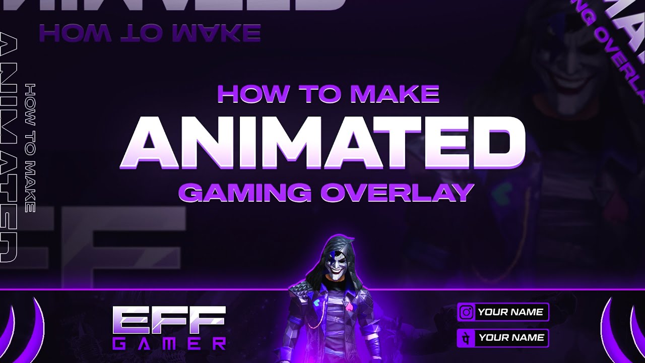 How To Make Animated Gaming Overlay On Android | Animated Gaming ...