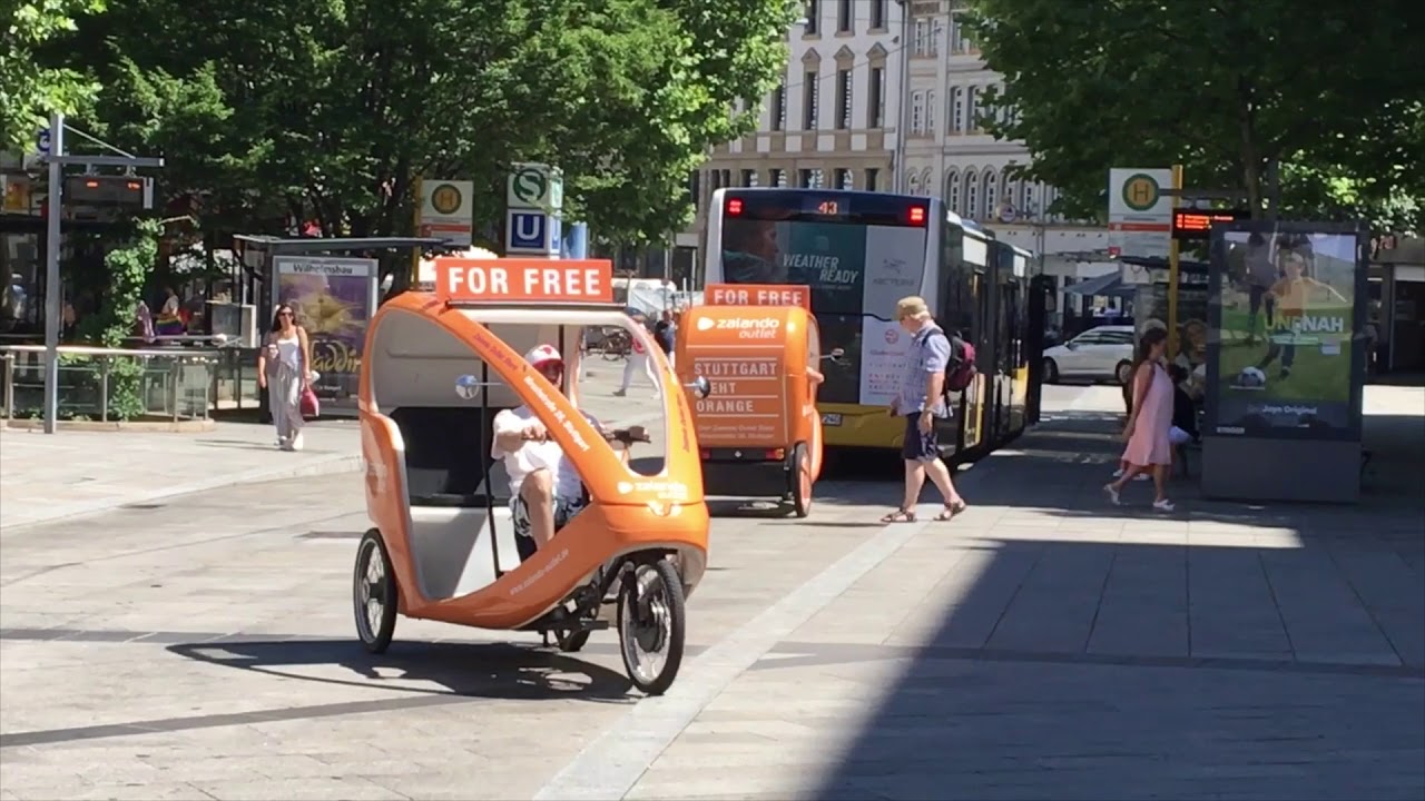 Velotaxi-Shuttleservice für Zalando - Stuttgart