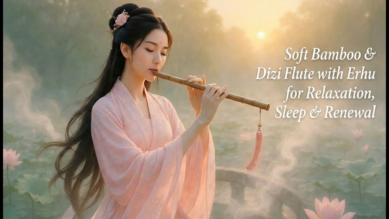 Soft Bamboo & Dizi Flute with Erhu for Relaxation, Sleep & Renewal